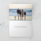 ミニマルモダンリストクリスマスグリーティングアーチフォト シーズンカード (内部)