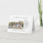 ミニマルモダンリストクリスマスグリーティングアーチフォト シーズンカード (正面)