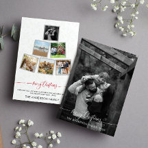 ミニマルモダンリストクリスマスコラージュの写真の休日