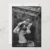 ミニマルモダンリストクリスマスコラージュの写真の休日 招待状 (正面)