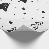 ミニマルモダンリストクリスマスツリーラッピング紙 ラッピングペーパー (角)