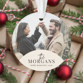 ミニマルモダンリストクリスマスファミリーの写真 オーナメント