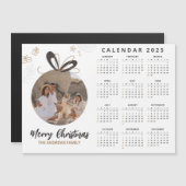 ミニマルモダンリストクリスマスファミリーフォトカレンダー (正面/裏面)