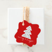 ミニマルモダンリストクリスマスホリデーギフトラベル フェイバータグ (インサイチュ)