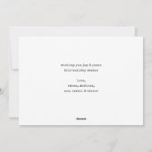 ミニマルモダンリストクリスマス6フォトコラージュ シーズンカード (裏面)