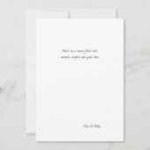 ミニマルモダンリストクリスマス カード (裏面)