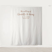 ミニマルモダンリストクリーム写真の背景 タペストリー (正面)