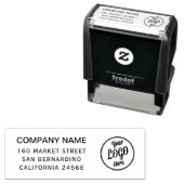 ミニマルモダンリストクリーンシンプルプロフェッショナルロゴ セルフインキングスタンプ (インサイチュ)