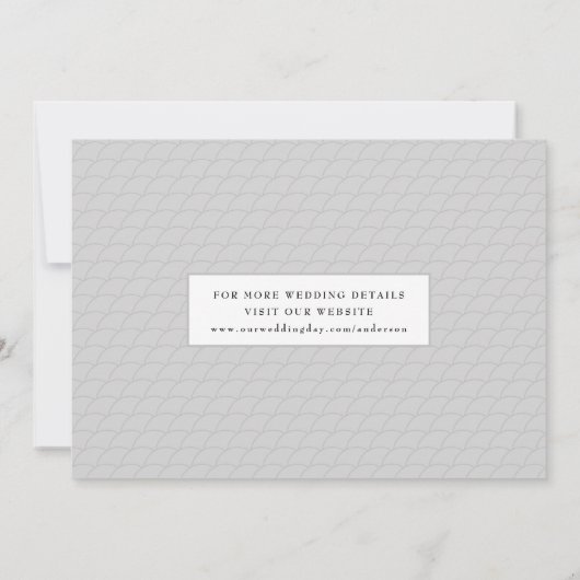 ミニマルモダンリストクリーン写真日付の保存 セーブザデート (裏面)