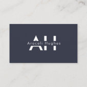 ミニマルモダンリストクリーン幾何はっきりした六角形 名刺 (裏面)