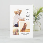 ミニマルモダンリストグラッドタイプ3フォトコラージュ 案内状 (スタンド正面)