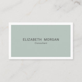 ミニマルモダンリストグリーングレーの名刺 名刺