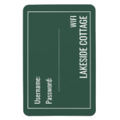 ミニマルモダンリストグリーンバケーションレンタルWifi マグネット (縦)