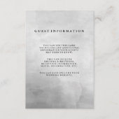 ミニマルモダンリストグレーウォーターカラーゲスト詳細 エンクロージャーカード (正面)