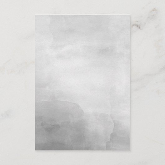 ミニマルモダンリストグレーウォーターカラーゲスト詳細 エンクロージャーカード (裏面)