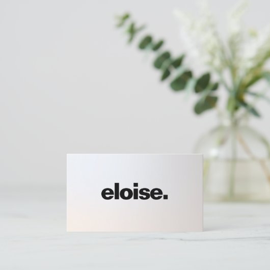 ミニマルモダンリストグレーシルバー勾配 名刺 (スタンド正面)