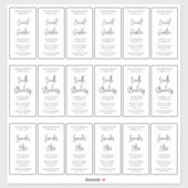 ミニマルモダンリストコスモ8オズ&12オズボトルラベル シール (シート)