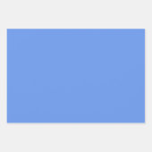 ミニマルモダンリストコーンフラワーブルー ラッピングペーパーシート (正面)