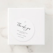 ミニマルモダンリストサンキュー結婚式の引き出物ラベル フェイバータグ (インサイチュ)
