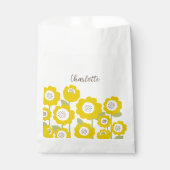 ミニマルモダンリストサンフラワーミニマル名前をカスタムする フェイバーバッグ (正面)