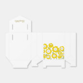 ミニマルモダンリストサンフラワーミニマル名前をカスタムする フェイバーボックス (折り畳みなし)