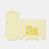 ミニマルモダンリストサンフラワーミニマル名前をカスタムする フェイバーボックス (折り畳みなし)