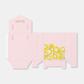 ミニマルモダンリストサンフラワーミニマル名前をカスタムする フェイバーボックス (折り畳みなし)