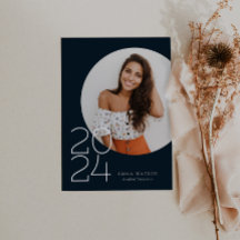 ミニマルモダンリストサークル写真卒業パーティー