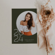 ミニマルモダンリストサークル写真卒業パーティー