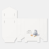 ミニマルモダンリストシェフキッチンベビーシャワー フェイバーボックス (見開き)