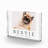 ミニマルモダンリストシックなペットのベスティーBFF写真 フォトブロック (右)