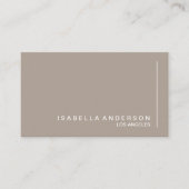 ミニマルモダンリストシックタウペプロフェッショナル 名刺 (正面)