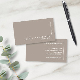 ミニマルモダンリストシックタウペプロフェッショナル 名刺