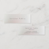 ミニマルモダンリストシックデザインプロフェッショナルプレーン スキニー名刺 (正面/裏面)