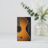 ミニマルモダンリストシックミュージシャンギター先生 名刺 (スタンド正面)