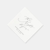 ミニマルモダンリストシック台本リハーサル夕食会 スタンダードカクテルナプキン (角)
