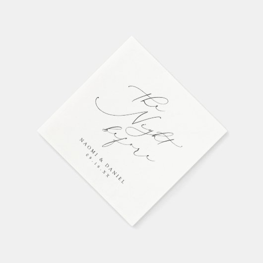 ミニマルモダンリストシック台本リハーサル夕食会 スタンダードカクテルナプキン (角)