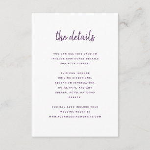 ミニマルモダンリストシャーシ  の結婚詳細 エンクロージャーカード