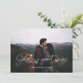 ミニマルモダンリストシーズンの挨拶の写真 シーズンカード (スタンド正面)