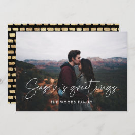 ミニマルモダンリストシーズンの挨拶の写真 シーズンカード