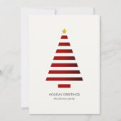 ミニマルモダンリストジオメトリッククリスマスツリー シーズンカード (正面)