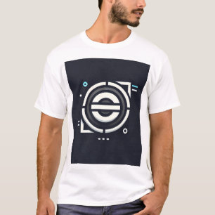 ミニマルモダンリストジオメトリックロゴ – スタイリッシュデザイン Tシャツ
