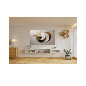 ミニマルモダンリストジオメトリック円抽象芸術壁 フォトプリント           