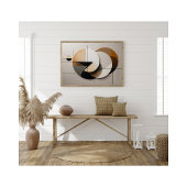 ミニマルモダンリストジオメトリック円抽象芸術壁 フォトプリント           