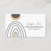 ミニマルモダンリストジオメトリック抽象芸術名刺 名刺 (正面)