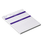 ミニマルモダンリストスクエレガントリプルレシピ ノートパッド (アングル)