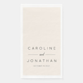 ミニマルモダンリストスクリプトアイボリーカスタムウェディング