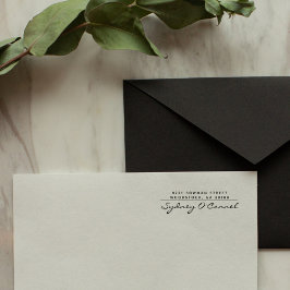 ミニマルモダンリストスクリプトカスタム差出人住所 セルフインキングスタンプ