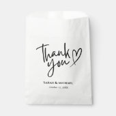 ミニマルモダンリストスクリプトハートあり結婚と フェイバーバッグ (正面)