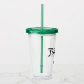 ミニマルモダンリストスクリプト名のバチェロレッテ優先 アクリルタンブラー (右)